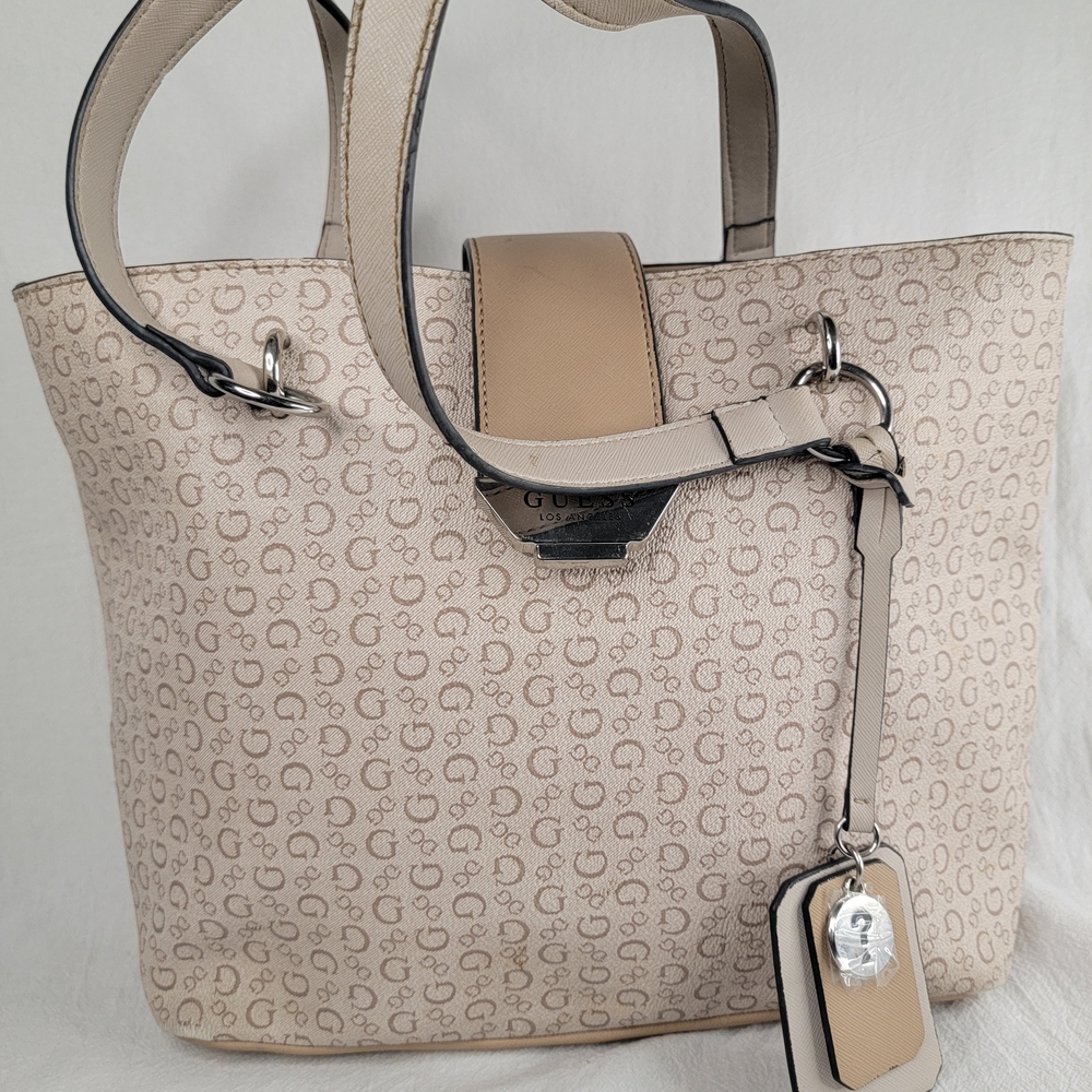 Guess Beige Tote Bag - Picture 2 of 15
